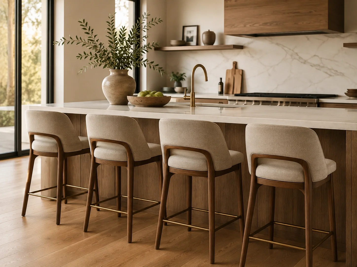 Bar stools and counter seating options for kitchen islands and bars